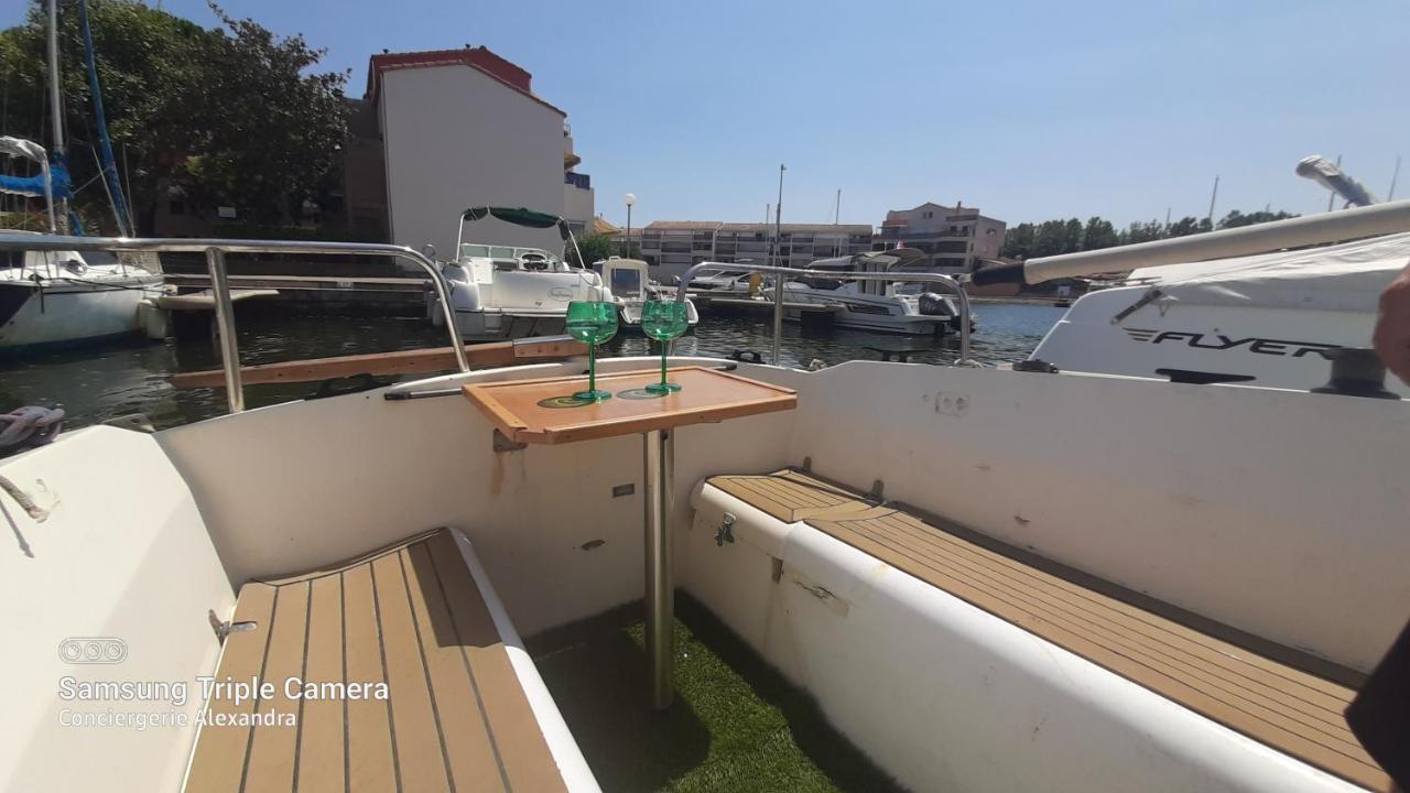 Nuit Insolite A Bord De L'Enata Un Voilier A Quai Sur La Marina De St Cyprien Saint-Cyprien  Exterior foto
